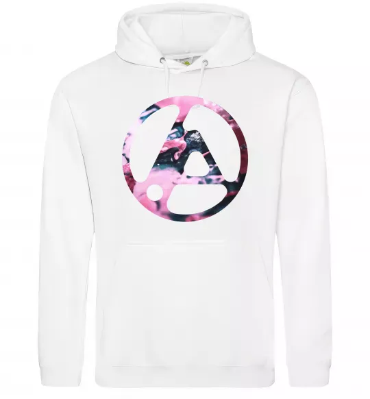 Мужская толстовка (худи) Living things Белый фото