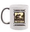 Чашка з кольоровою ручкою Linkin Park Meteora Срібло фото