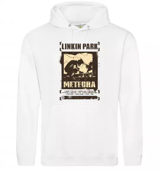 Чоловіча толстовка (худі) Linkin Park Meteora Білий фото