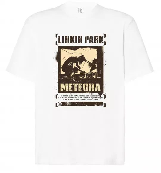 Футболка Оверсайз Linkin Park Meteora Білий фото