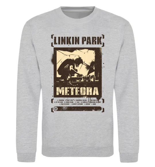 Світшот Linkin Park Meteora Сірий меланж фото