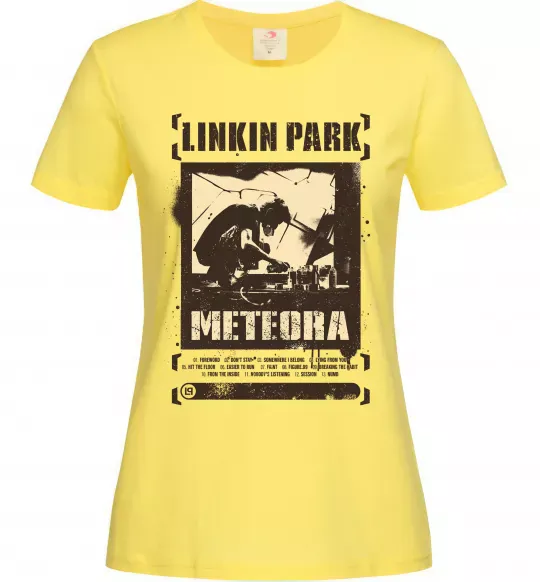 Жіноча футболка Linkin Park Meteora Лимонний фото