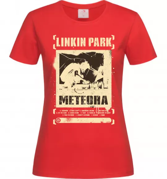 Жіноча футболка Linkin Park Meteora Червоний фото