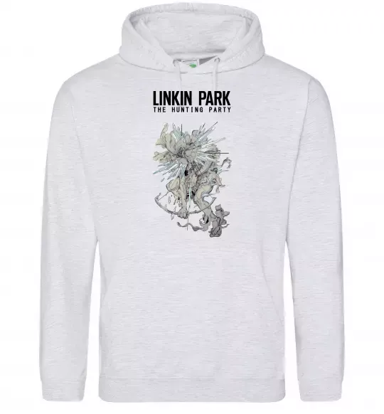 Чоловіча толстовка (худі) The hunting party Сірий меланж фото