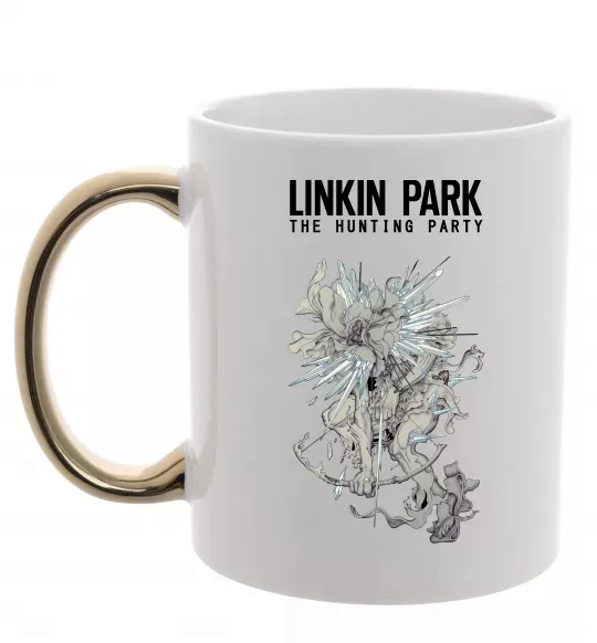 Чашка с цветной ручкой The hunting party Золото фото