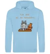 Мужская толстовка (худи) Так пох шо аж невдобно Голубой фото
