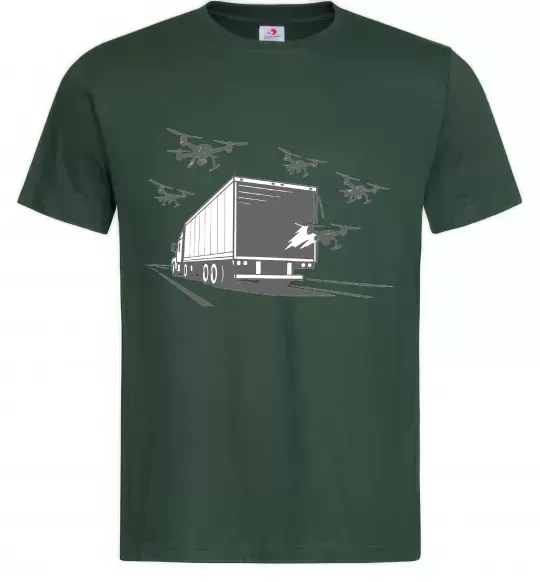 Мужская футболка Операція Павутина Темно-зеленый фото