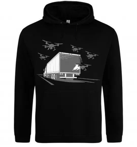 Мужская толстовка (худи) Операція Павутина Черный фото