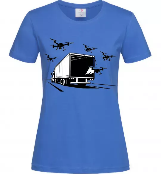 Жіноча футболка Операція Павутина Яскраво-синій фото