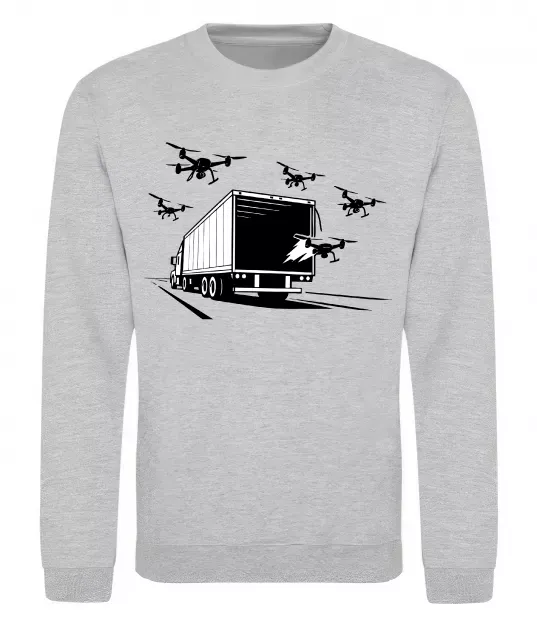 Свитшот Операція Павутина Серый меланж фото