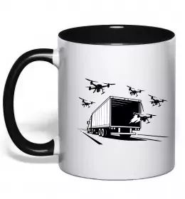 Чашка с цветной ручкой