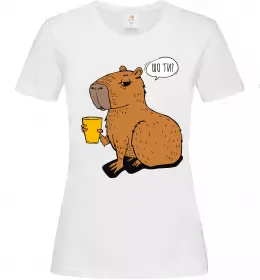 Женская футболка Capybara Potter Черный фото