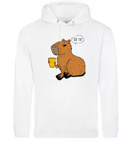 Женская толстовка (худи) Capybara Potter Белый фото