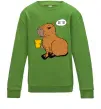 Детский Свитшот Капібара Шо ти? Лаймовый фото