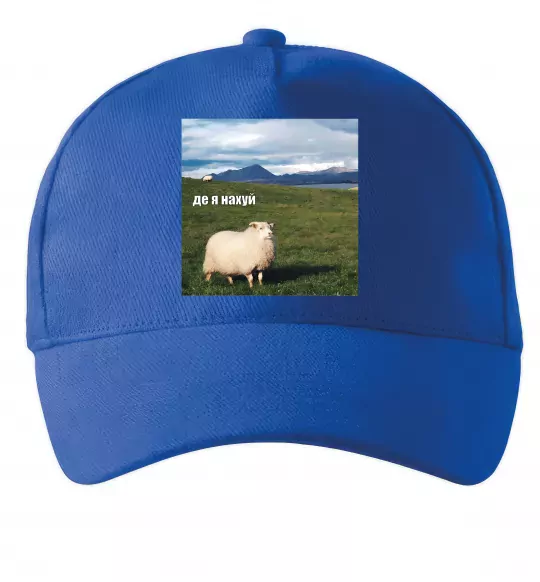 Кепка Де я на Яскраво-синій фото
