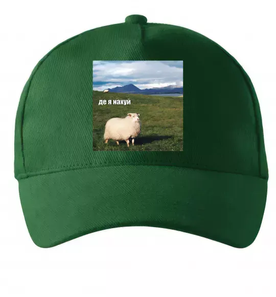 Кепка Де я на Темно-зелений фото