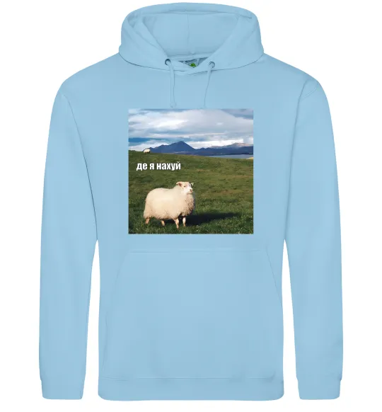 Мужская толстовка (худи) Де я на Голубой фото