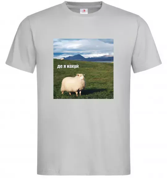 Мужская футболка Де я на Серый фото