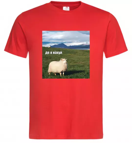 Мужская футболка Де я на Красный фото
