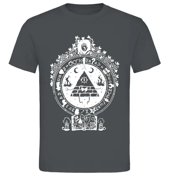 Чоловіча футболка Білл Шифр Gravity Falls Графіт фото