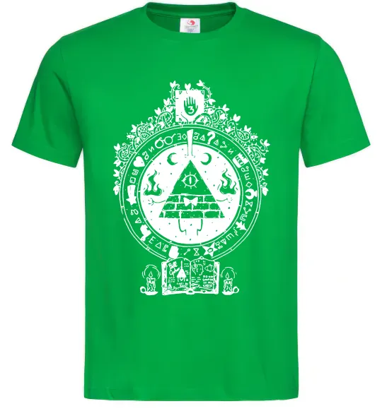 Чоловіча футболка Білл Шифр Gravity Falls Зелений фото