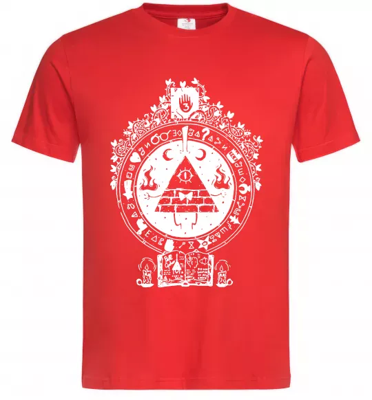 Чоловіча футболка Білл Шифр Gravity Falls Червоний фото