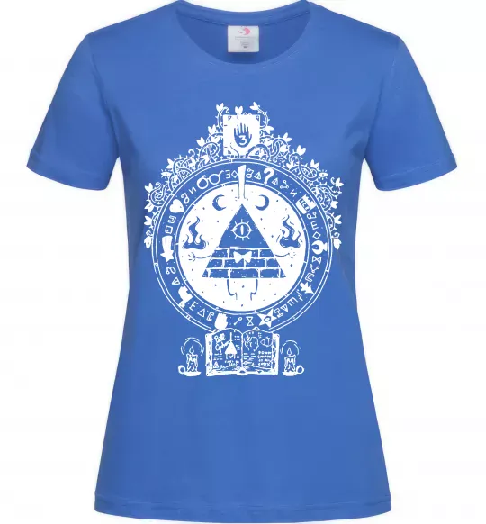 Жіноча футболка Білл Шифр Gravity Falls Яскраво-синій фото