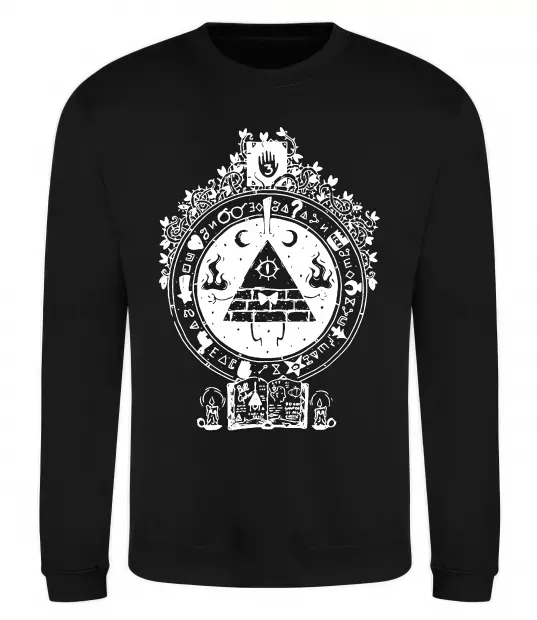 Світшот Білл Шифр Gravity Falls Чорний фото