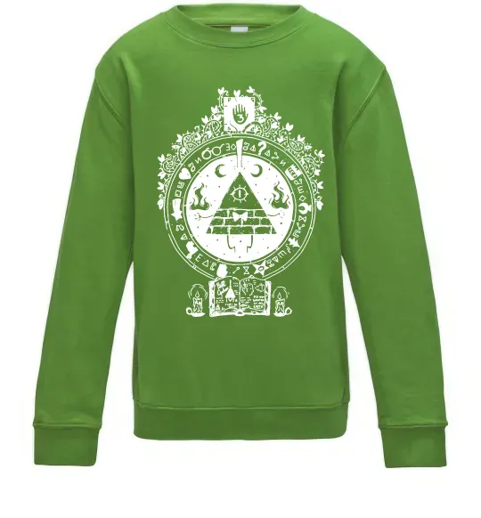 Дитячий світшот Білл Шифр Gravity Falls Лаймовий фото