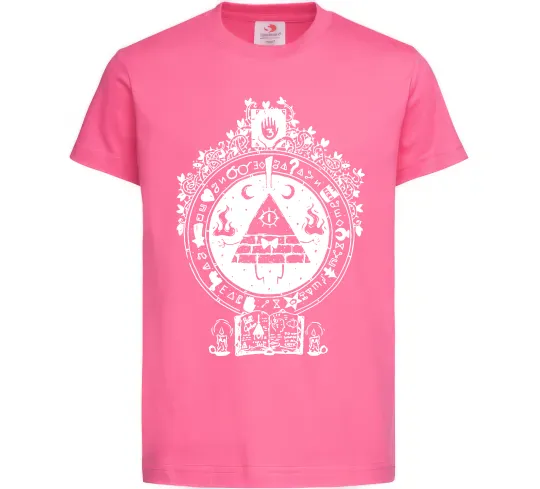 Детская футболка Білл Шифр Gravity Falls Ярко-розовый фото