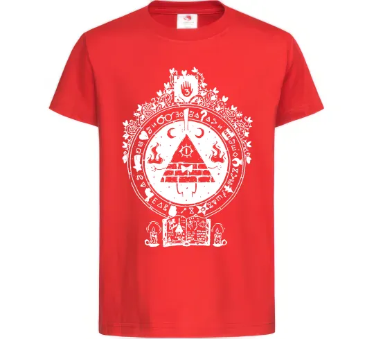 Детская футболка Білл Шифр Gravity Falls Красный фото