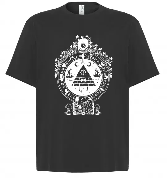 Футболка Оверсайз Білл Шифр Gravity Falls Чорний фото