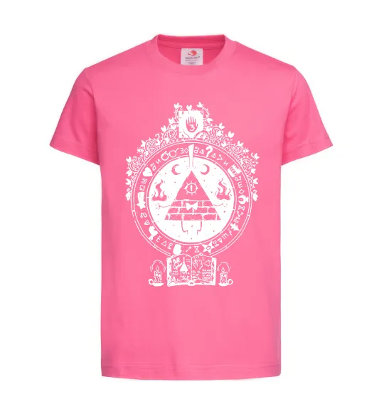 Детская футболка Білл Шифр Gravity Falls Ярко-розовый фото