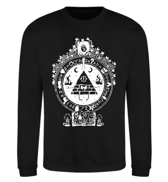 Свитшот Білл Шифр Gravity Falls Черный фото