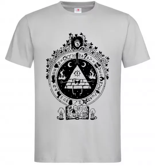 Чоловіча футболка Білл Шифр Gravity Falls Сірий фото