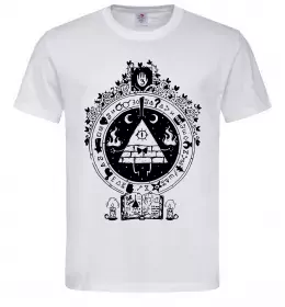 Чоловіча футболка Білл Шифр Gravity Falls Білий фото