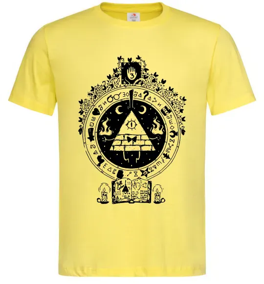 Чоловіча футболка Білл Шифр Gravity Falls Лимонний фото