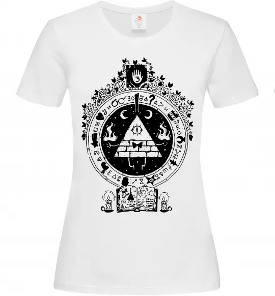 Жіноча футболка Білл Шифр Gravity Falls Білий фото