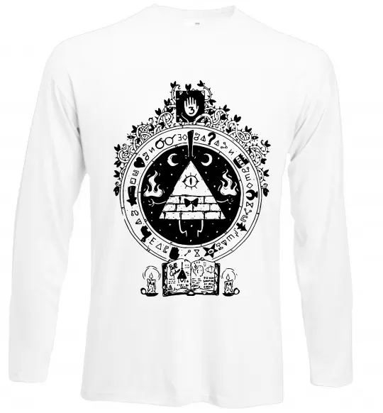 Лонгслів Білл Шифр Gravity Falls Білий фото