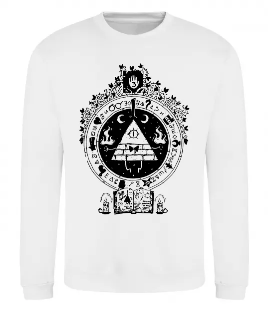 Світшот Білл Шифр Gravity Falls Білий фото