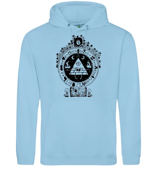 Мужская толстовка (худи) Білл Шифр Gravity Falls Голубой фото