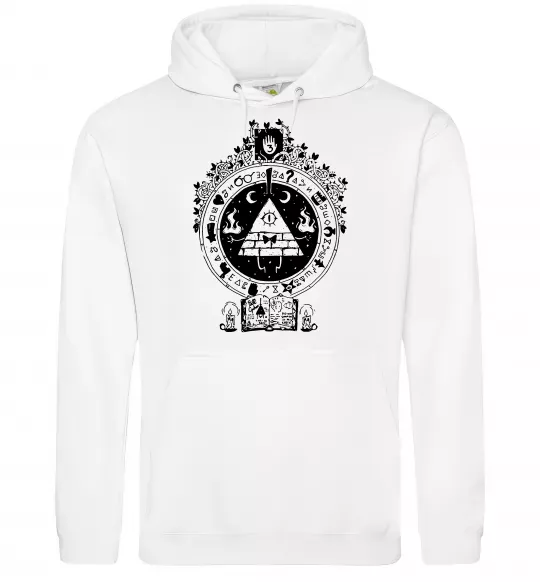 Женская толстовка (худи) Білл Шифр Gravity Falls Белый фото