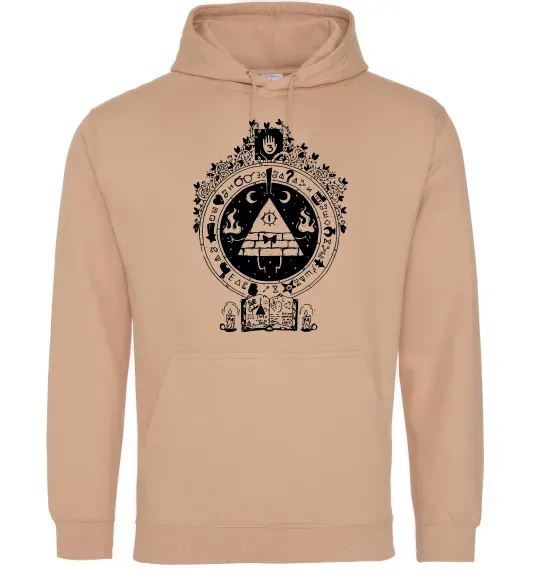 Женская толстовка (худи) Білл Шифр Gravity Falls Песочный фото