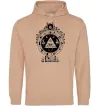 Женская толстовка (худи) Білл Шифр Gravity Falls Песочный фото