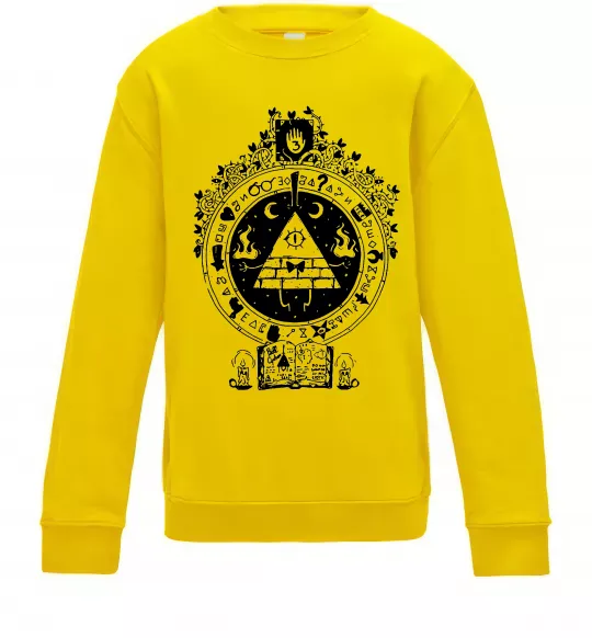 Дитячий світшот Білл Шифр Gravity Falls Сонячно жовтий фото