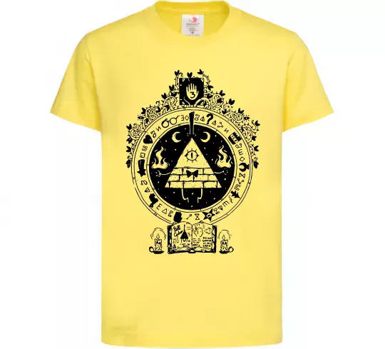 Детская футболка Білл Шифр Gravity Falls Лимонный фото