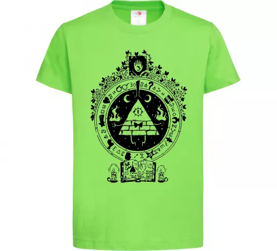Детская футболка Білл Шифр Gravity Falls Лаймовый фото