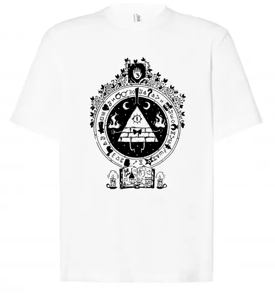 Футболка Оверсайз Білл Шифр Gravity Falls Білий фото