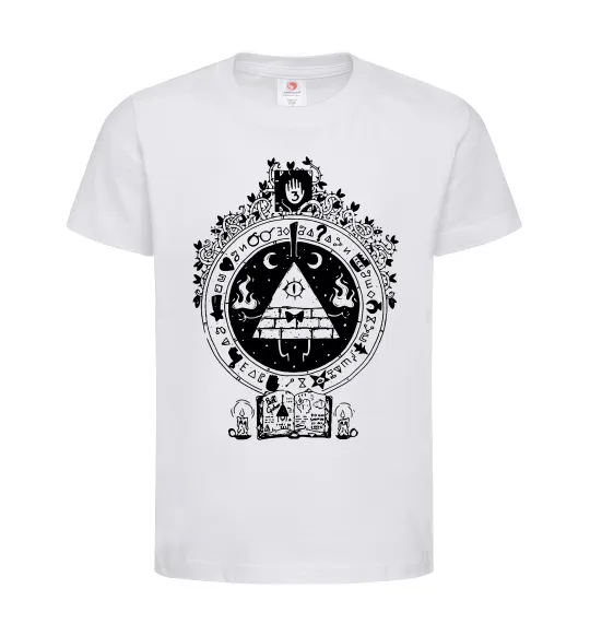 Детская футболка Білл Шифр Gravity Falls Белый фото