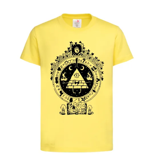 Детская футболка Білл Шифр Gravity Falls Лимонный фото